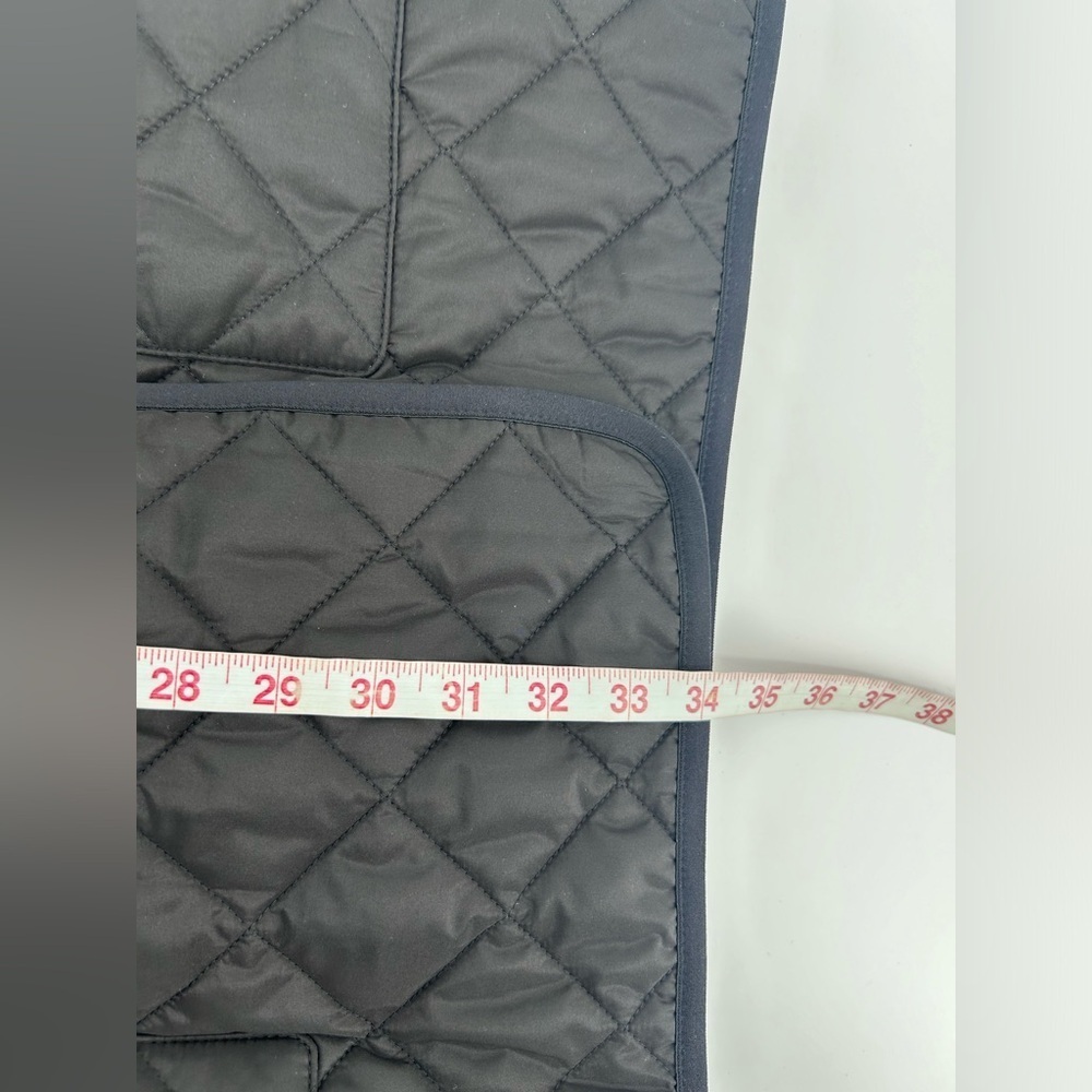 NWT $1350 Burberry Women’s Tything Diamond Quilted Double Coat Black Size M - Picture 14 of 16